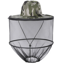 Resist Insect Hat Breathable Resist Insect Net Yarn Hat Bucket Hat with Net Type B