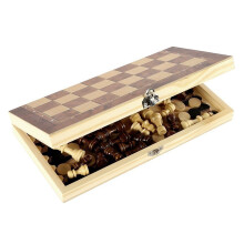 Folding Chesses Board Portable Chesses Checkers Travel Game Educational Toy 29 cm