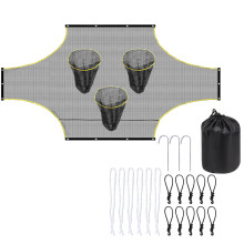 Shots Targets Net with Scoring Zones Football Training Net Practice Targets Net 7.2x2.3M