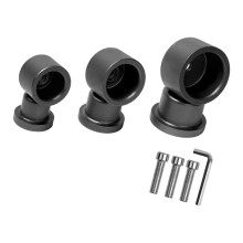 Aluminum Heat Welding Head Set for Pipe Use, 20 25 32 mm Nozzles Kit Set Black