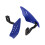 Handlebar Guard Set for Trail Bikes with Vented Panels and Bar Mounts Blue 1