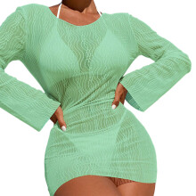 Swimsuit Coverup Bathing Suit Coverup Dress for Beach, Swimming Pool Green XL