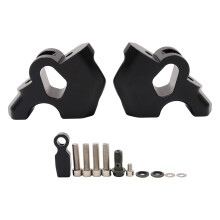 Aluminum Motorcycle Risers Set for Cockpit Position Layout Black
