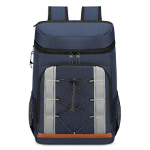 Splashproof Backpacks Large Capacity Hot Cold Freezer Bags for Travel Beach Blue