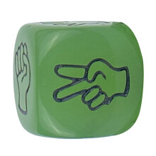 10Pcs Acrylic Entertainment Game Props Party Game Dices Party Board Noctilucent Green