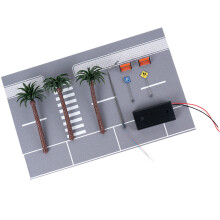 Scale Miniature Road Scene Set for 1:64 Dioramas and Model Displays Accessory