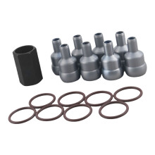 Oil Rail Ball Tube Service Tool Set with Stepped Heads and Seal Parts