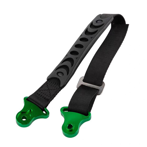 Motorcycle Grab Handle Strap with Rear Pull Help and Grip Zone for K16 K18 Grab Green