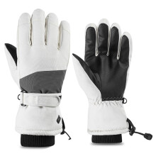 Men Women Ski Gloves Winter Gloves Snowboard Gloves Touchscreens Gloves for Run White