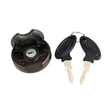Black Locking Fuel Cap Assembly with 2 Keys for Scooter GY6 Maintenance Use