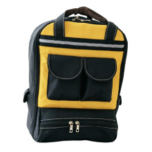 Portable Tool Storage Bag Backpack for Mobile Repair Carry Use Yellow