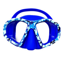 Scubas Snorkel Mask Goggles for Scubas Diving, Snorkeling, Freediving, Blue color blue