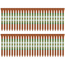 Wooden Golf Practice Tees , 50 Pack 83mm Golf Tees with 1cm Cup Top Form Daily