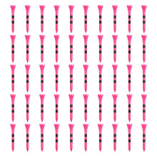 50pack Multicolor Painted Golf Tees Light weight And Stable Golf Tees Outdoor Pink