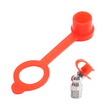 Red Plastic Grease Fitting Dust Caps For Motorcycles Nipple Protective Cap 100pc 10mm