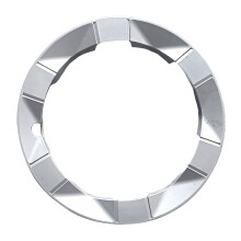 Clip-Fit 15 Inch Wheel Cover, Silver Full Trim Hubcap for Daily Upkeep second generation