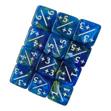 25Pieces 16mm Acrylic Dices Cubes Pack for Teaching and Classroom Use Today Blue plat1num