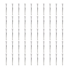 50lots Professional Infrangible Golf Tees Durability Plastics Simple Golf Tees Black White