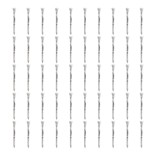 50lots Professional Infrangible Golf Tees Durability Plastics Simple Golf Tees Black White