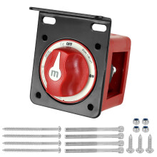 Vehicle Battery Isolator Control with Bracket 12-48v for Manual Power Cutoff 6010