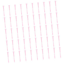 50pcs Simple Golf Tees With Excellent Grip Golf Training Practice Tees Pink