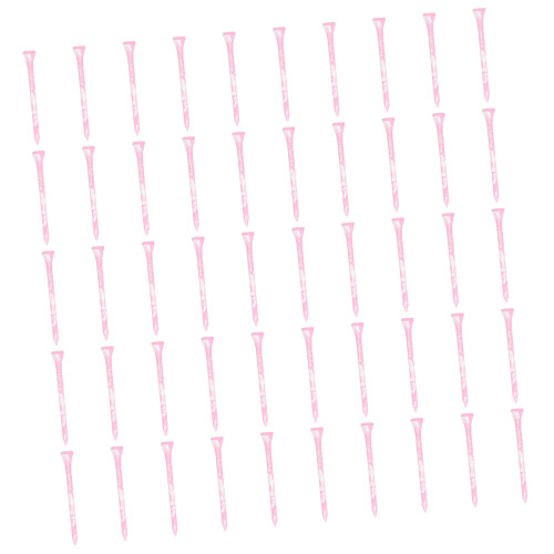 50pcs Simple Golf Tees With Excellent Grip Golf Training Practice Tees Pink