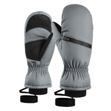 Snowboard Mittens Practical Touchscreens Ski Gloves Warm Gloves Winter Gloves Gray XS