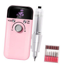 Nail Polishing Machine Electric Nails Drill Machine Nails File Drill Set Pink