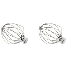 2X K5AWW Wire Whip Steel Wire Whisk Stainless Steel Egg Beater Mixer Mixing 5QT for American