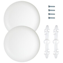 Pack Of 2 Plastic Ceiling Cover Plates For Camera Mounts And Junction Boxes