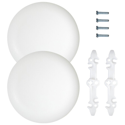 Pack Of 2 Plastic Ceiling Cover Plates For Camera Mounts And Junction Boxes