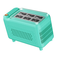 Mini Ice Maker for Tabletop Beverage Service, Camp Meals and Road Stops 12 ice trays Green