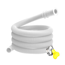 Home Condensate Drain Hose with Stepped Ends Flexible for Wall-Side Drainage 10 meters