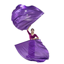 2Pcs Praise Dance Flags with Scalable Rods for Church Dance Banners Easy to Use Purple