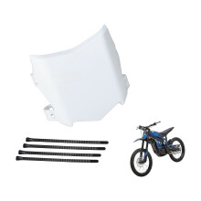 Motorcycle Front Number Plate Cover Plastic Panel for Bike Custom Front Style White