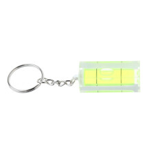 Mini Square Spirit Level for Key Ring for Key Chain Tool Gadget For Photo Wall H Green