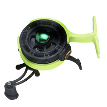 High-foot Ice Spinning Fishing Reels Adjustable Left Handed Fishing Raft Wheel Green