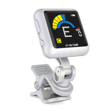 Clip-On Guitar Tuner Rechargeable Digital Electronic Tuner Guitar Accessories White
