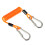Divings Spirals Spring Lanyard Quickly Release Clip Underwaters Transparent orange 1