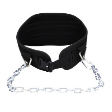Weighted Dip Belt with Steel Chain for Pullups, Gym Workout Lifting Chain Belt