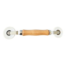 Hand Press Roller Tool for LED Strips Placement in Light Housing Work Wooden handle B