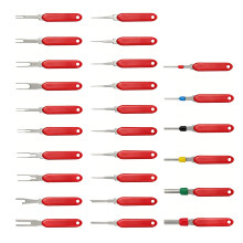 Pin Removal Pick Kit Steel Release for Auto Wire Depin Repair Work Daily Use 26 piece set