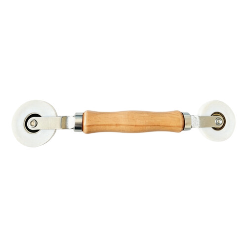 Twin Head LED Strips Press Roller for Cabinet Lighting Mounting Work Wooden handle C
