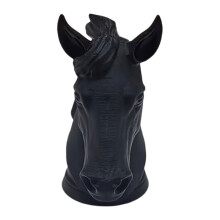 Easy Installation Modern Horse Head Design Trailer Hitch Cover Weatherproof Black
