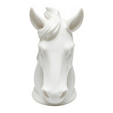 Trailer Hitch Cover Universal Trailer Hitch Decoration Caps Horse Head Design White