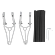 2x Motorrad Scheinwerfer Halterung 33-41mm Silber