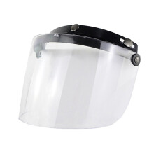 3-Snap visors Len Shield for Motorbike Helmet Flip Up Down Open Face Anti Glaring Clear