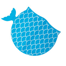 Kids Silicone Swim Hat Cartoon Fish Bathing Hat Pool Accessories for 4-12 Year Shen blue