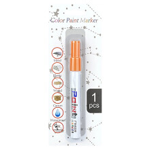 Wheel Repair Paint Marker Paint Pen for Quick Drying Detail Work on Vehicles Orange.