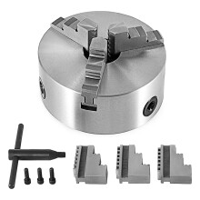 High Accuracy 3 Jaw Metal Lathes Chuck 5" Self Centering for Milling Machines